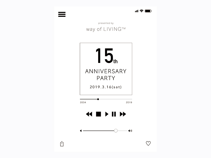 way of LIVING™️ 15th Anniversary party　（C）way of LIVING™